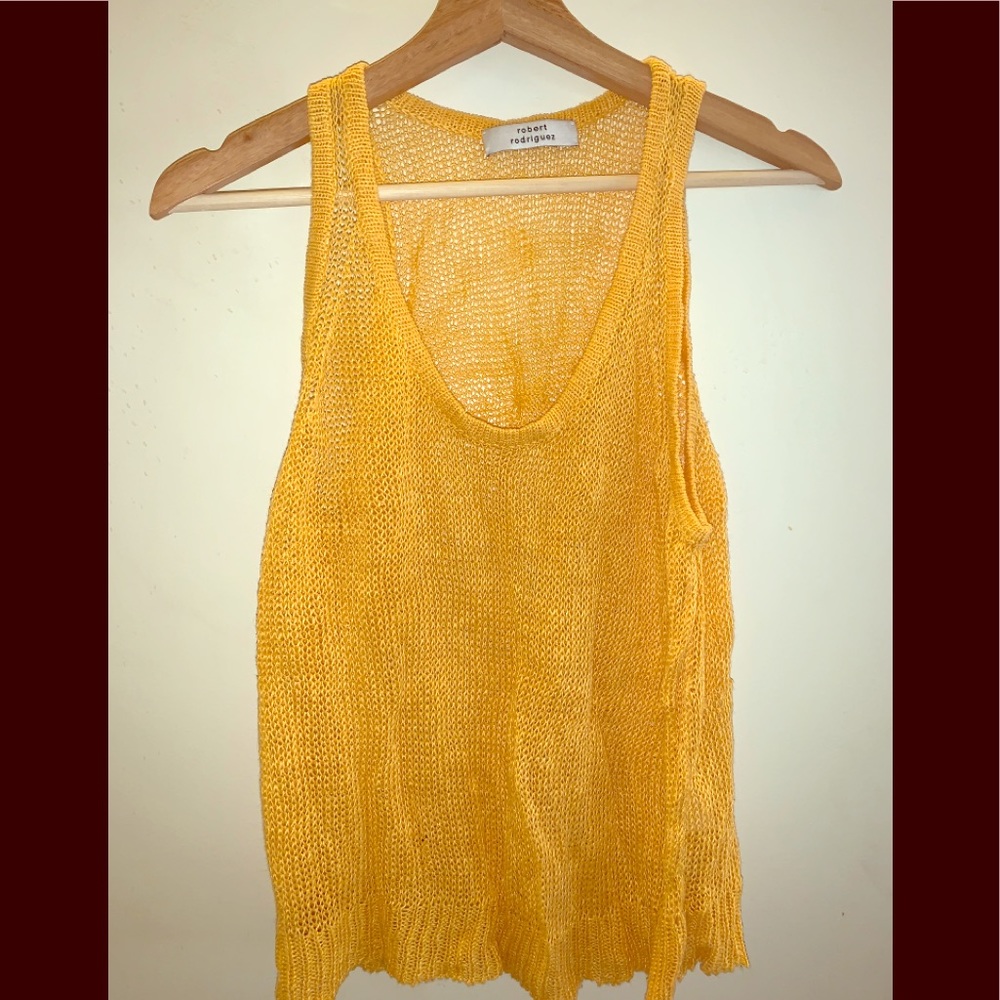 Robert Rodriguez linen tank. Size Petite